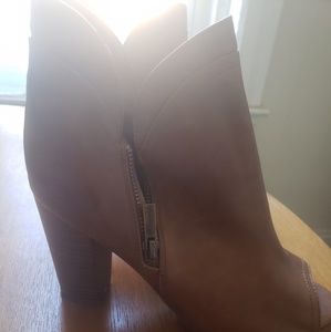 3in heel open toe bootie